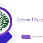 Governor Sindh IT Course Result 2024 Grand Entrance Exam