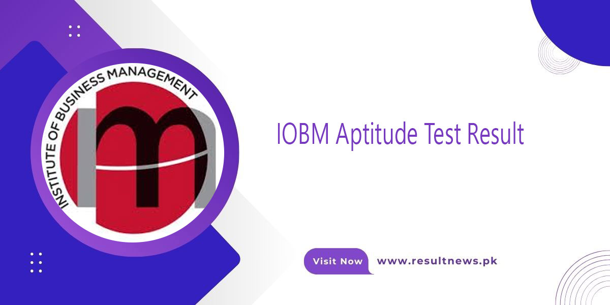 IOBM Aptitude Test Result