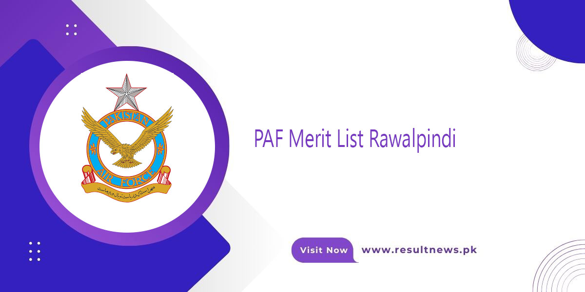 PAF Merit List Rawalpindi