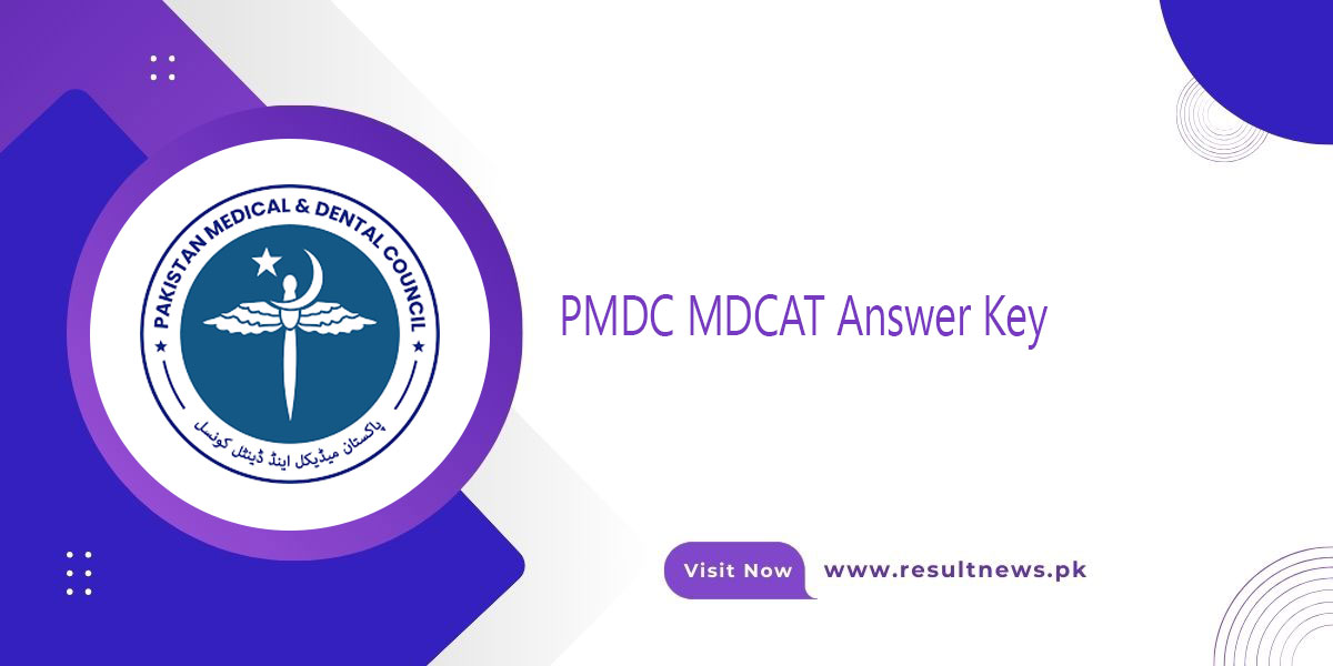 PMDC MDCAT Answer Key